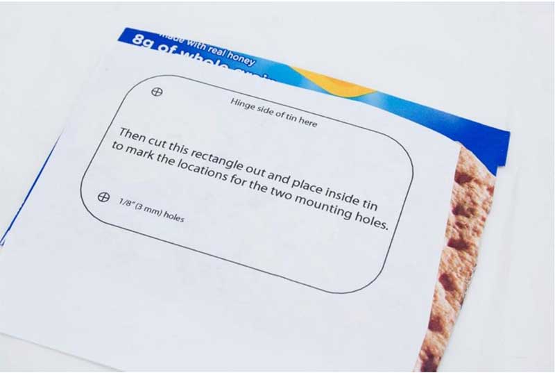 cut out the rectangle and glue it onto thin cardboard